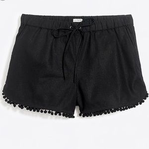 J. Crew Pom Pom drawstring Shorts